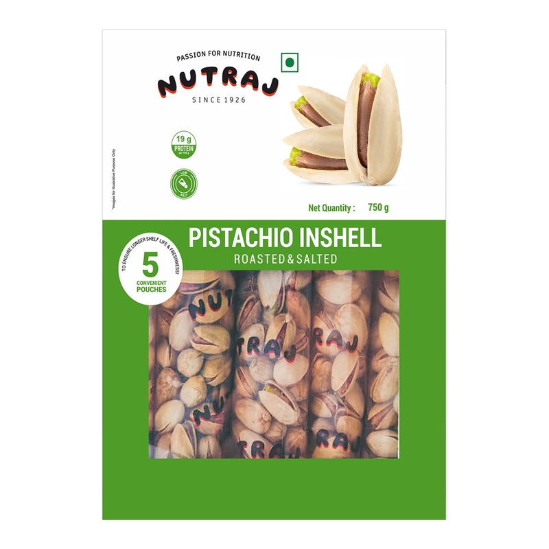 Nutraj Roasted & Salted Pistachio Inshell: 750 g