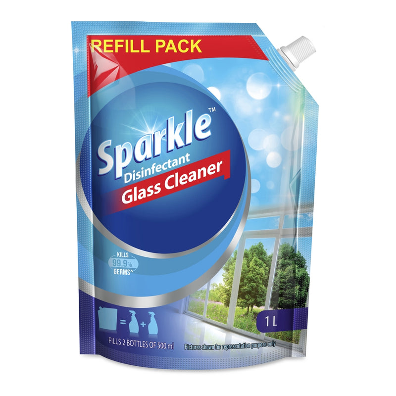 Sparkle Disinfectant Glass Cleaner Refill 1 Litre