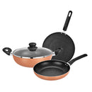 Bergner Copper Plus Non-Stick Cookware Set 4 Pieces