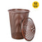 Joyo Plastic Cane Laundry Basket 52 Litres - Dark Brown