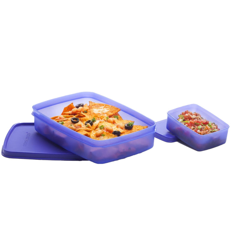 SignoraWare Easy Plastic Lunch Box (850 ml + 150 ml) - Purple 1 Unit