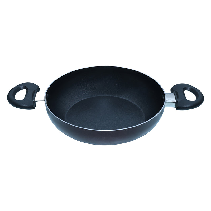 Bombay Kookware Induction Non-Stick Kadai - Maroon 24 cm