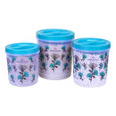 Princeware Twister Plastic Storage Container (Blue) Set of 3