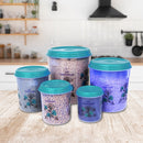 Princeware Classic Plastic Storage Container (Blue) - Set of 5 1 Unit