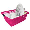 Princeware Maharaja Storage Plastic Basket (Pink) 1 Unit