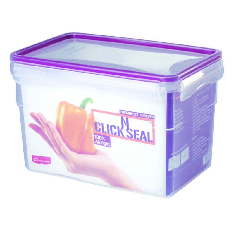 Princeware Click N Seal Rectangular Plastic Container 2.4 L