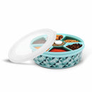 Asian Aroma Plastic Spice Box (Masala Dabba) - Blue 1 Unit