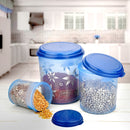 Asian Stylo Pack Round Containers - Blue 3 Container