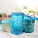 Asian Super Stylo Pack Round Containers - Blue 3 Container