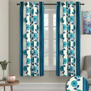 Cortina Stripe Window Curtain - Blue 1 Unit