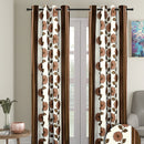 Cortina Stripe Door Curtain - Coffee 1 Unit