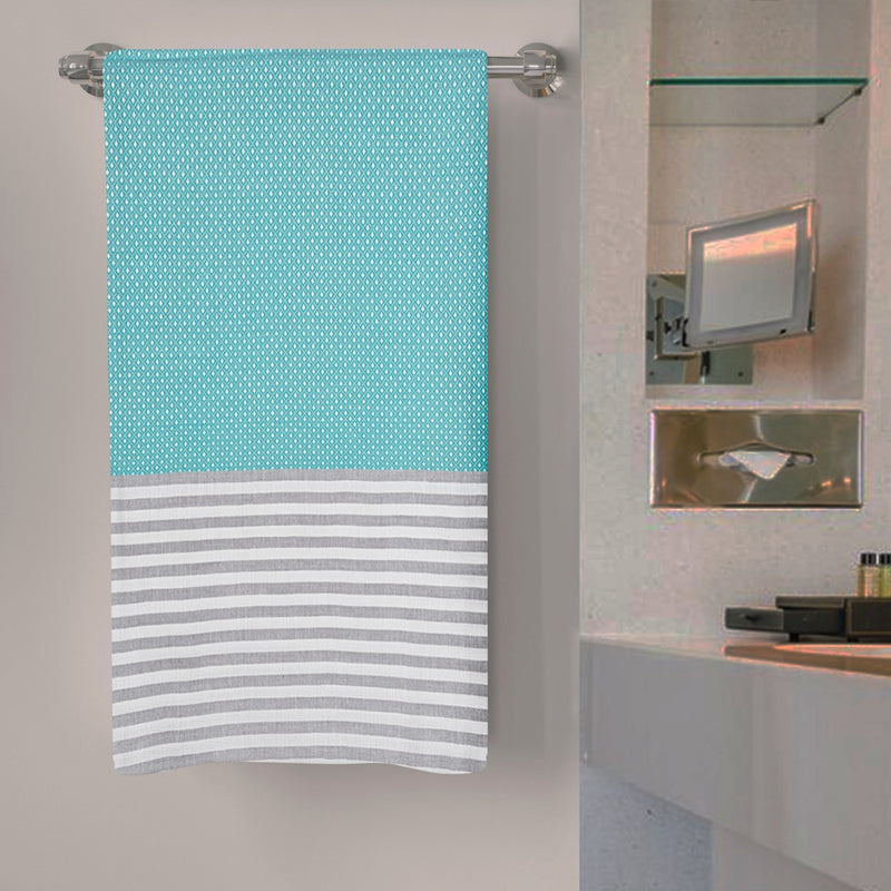 Anju Fabric Bath Towel 165 GSM - Green 75x150 cm