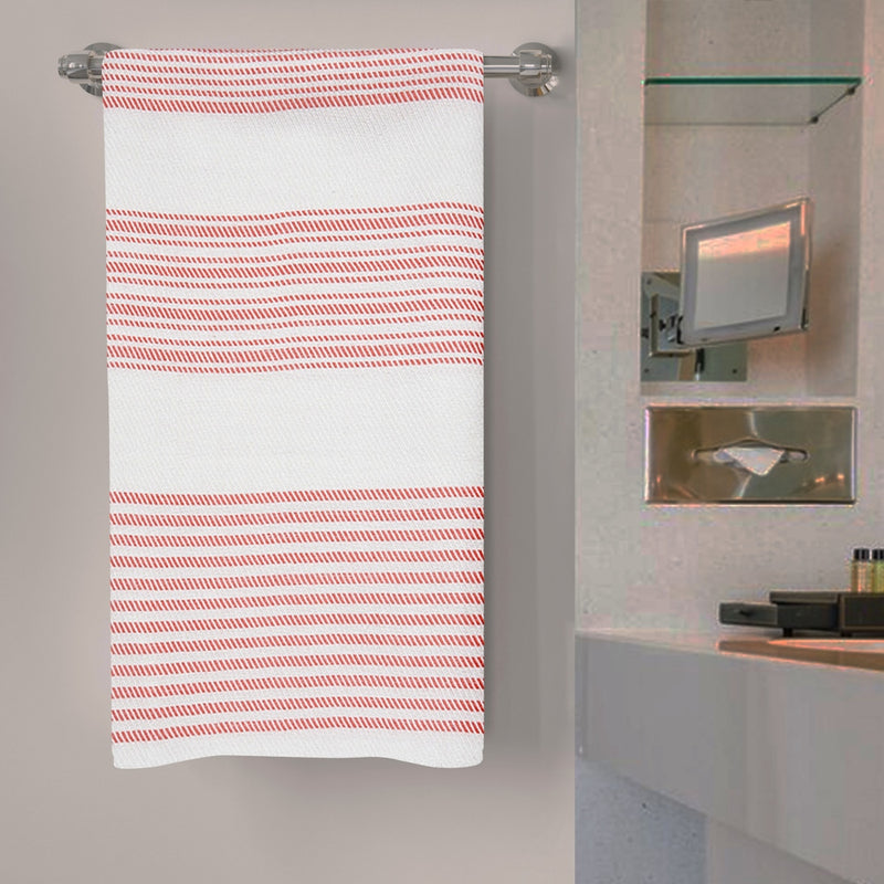 Anju Fabric Bath Towel 180 GSM - Peach 75x150 cm