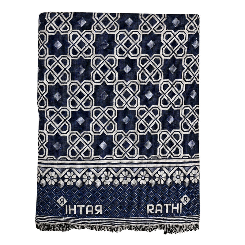 Rathi Solapur Chaddar 340 GSM - Royal Blue 145x220 cm