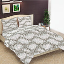 Elegant Weavers Oxnard Double Bedsheet 120 GSM - Grey 220x240 cm