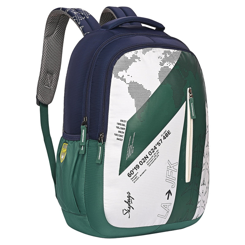 Skybags School Backpack (Atlas02) Green - 23 L 1 Unit