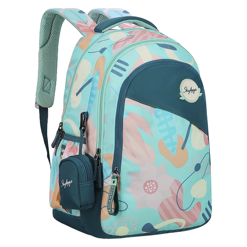 Skybags School Backpack (Bliss04) Dark Green - 30 L 1 Unit