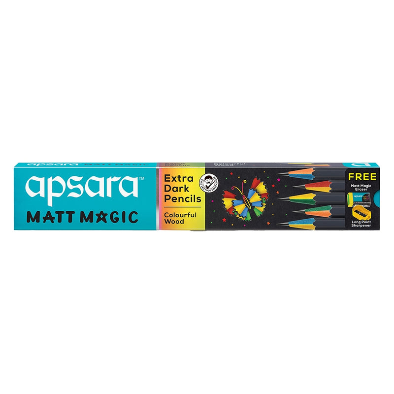 Apsara Matt Magic 2.0 Extra Dark Pencil 10 Pieces