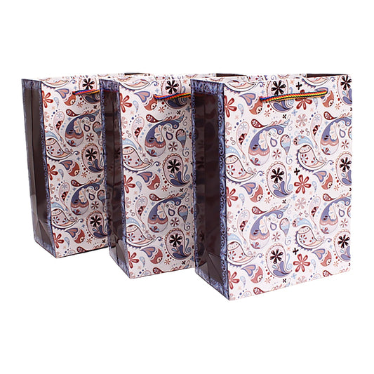 Archies Madhubani Aami Design Printed Paper Gift Bag (Small) Pack of 3