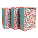 Archies Madhubani Fish & Sparrow Design Printed Paper Gift Bag (Medium) Pack of 3