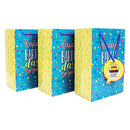 Archies Happy Birthday To You Design Printed Paper Gift Bag (Small) Pack of 3