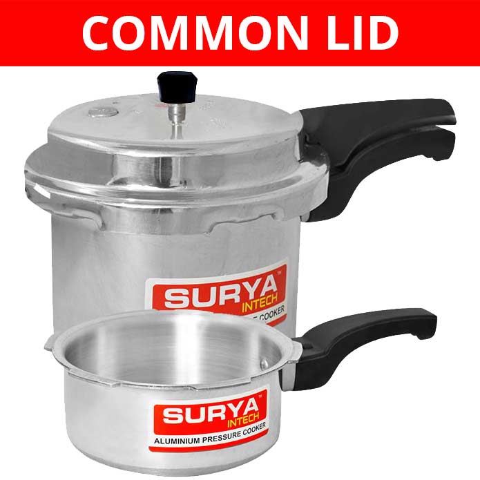 Surya Intech Pressure Cooker Combo 3 Litres + 2 Litres