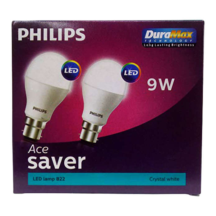 Philips Ace Saver Crystal White Led Bulb 9W