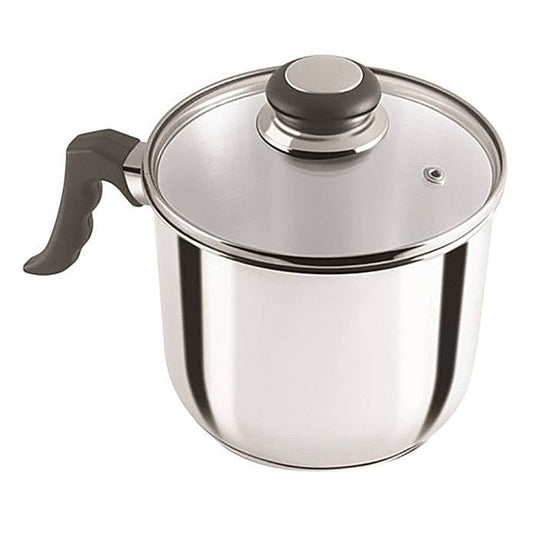 Anjali Fiesta Stainless Steel Cookware Milk Pan With Lid 1 Unit