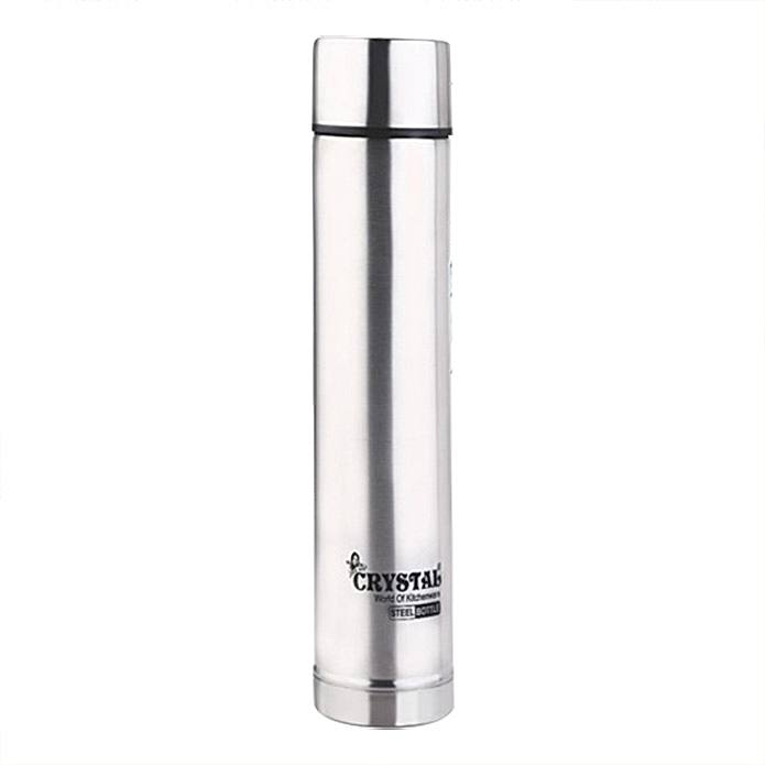 Crystal Stainless Steel Capsule Water Bottle 1 Litre