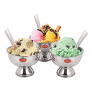 Gokul Steel Single Wall Ice-Cream Bowl & Spoon Set of 6