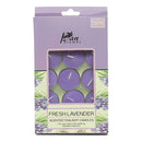 Scented Tea Light Candles - Fresh Lavender 15 Pieces