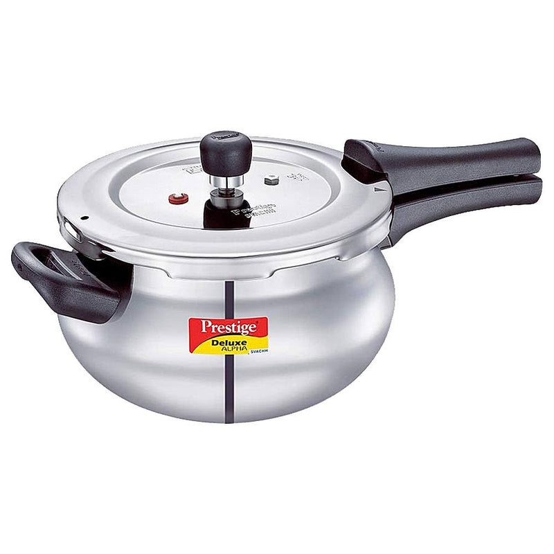 Prestige Deluxe Alpha Svachh Stainless Steel Pressure Cooker Handi 3 Litres