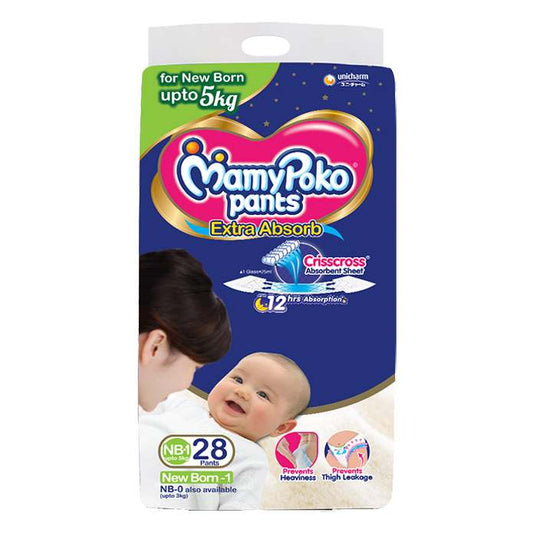 Mamy Poko Pants Extra Absorb New Born-1 28 U