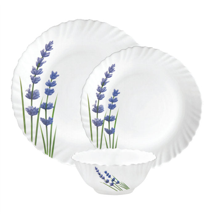 La Opala W & L English Lavender Dinner Set (English Lavender) - 18 Pieces 1 Unit