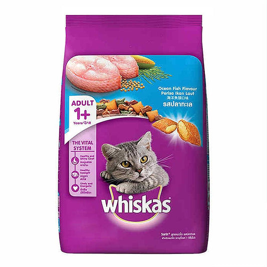 Whiskas Adult Ocean Fish Flavour (1+ Years) 1.2 kgs