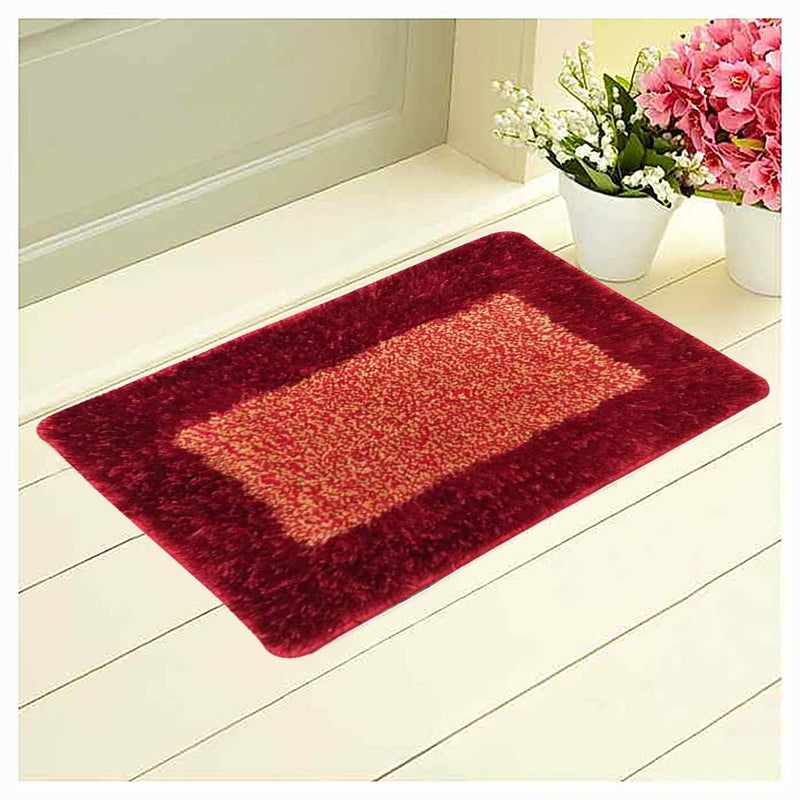 Elegant Weavers Primier Rug Doormat (Red & Beige) - 40x60 cm 1 Unit