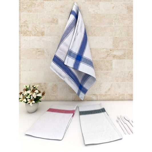 Glass Cloth Towel White 220 GSM - 58x58 cm 3 Units