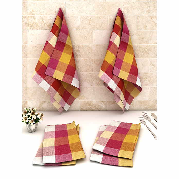 Kitchen Napkin Pink 240 GSM - 45x45 cm 6 Units