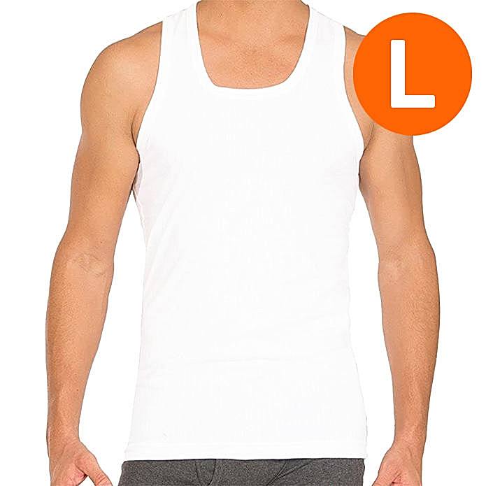 Dutch Harbor Men's Vest Rib Sleeveless - L (90 cm) 2 Pieces