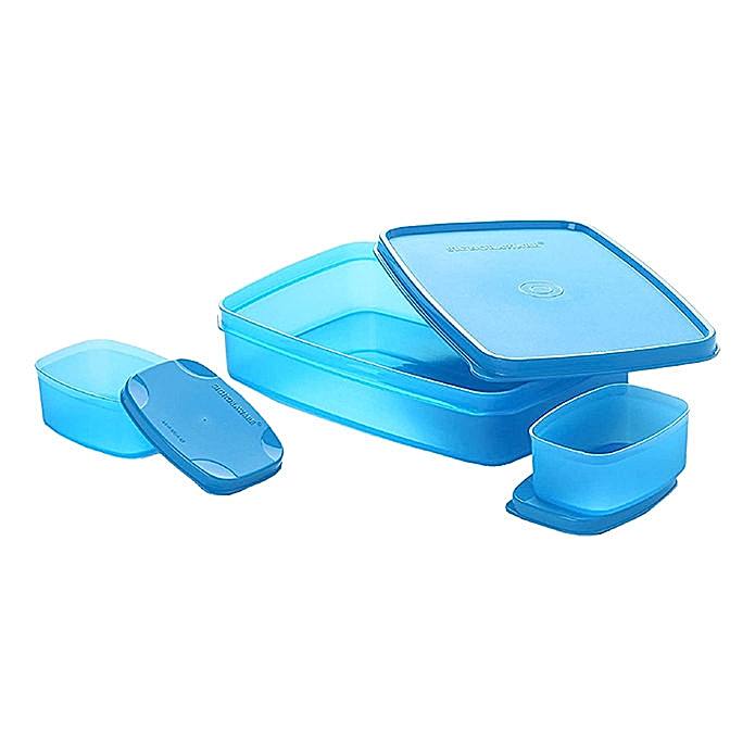 Signoraware Compact Lunch Box - Blue 3 Containers