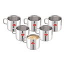 Gokul Stainless Steel Double Wall Tea Cup 6 Pieces