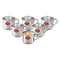 Gokul Stainless Steel Single Wall Fame Tea Cup 6 Pieces