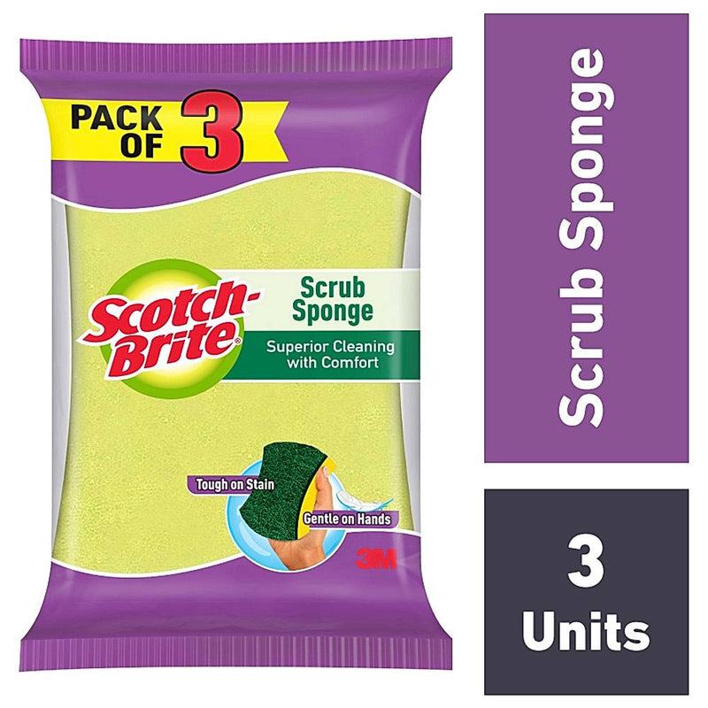 Scotch Brite Scrub Sponge Large 3 Units