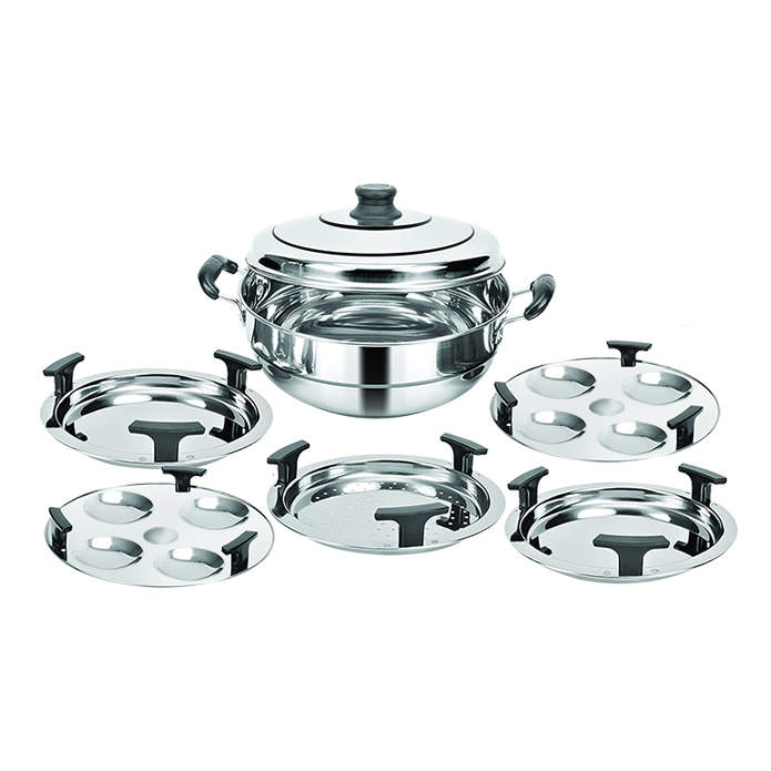 Keyur Kitchenware Mini Multi Kadai With 5 Plates 1 Unit