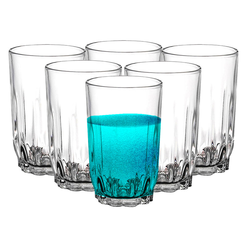 Yera Glass Tumbler Assorted - 250 ml 6 Pieces