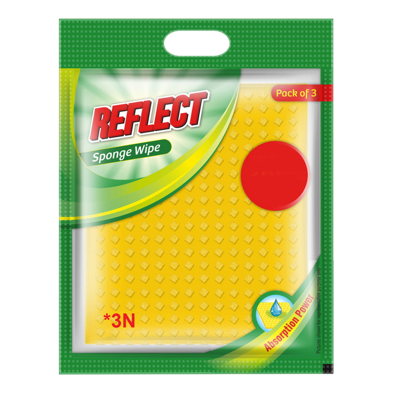 Reflect Sponge Wipes - 20 x 17.5 cm 3 Units