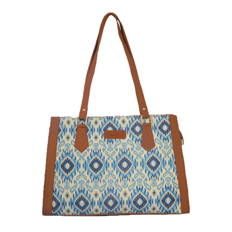 Misswish Women's Printed Hand Bag - Blue 1 Unit