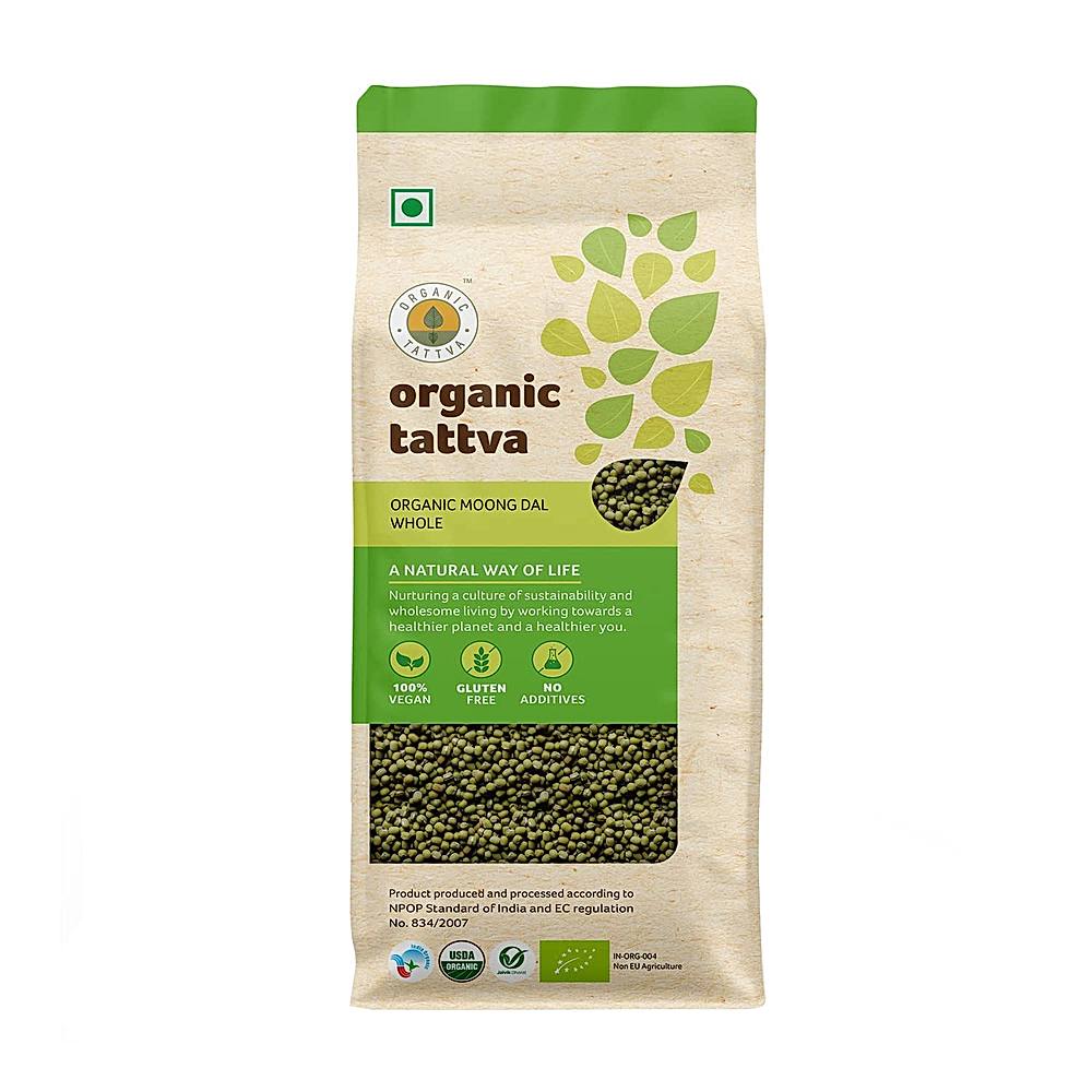 Organic Tattva Moong Dal Whole: 500 gms