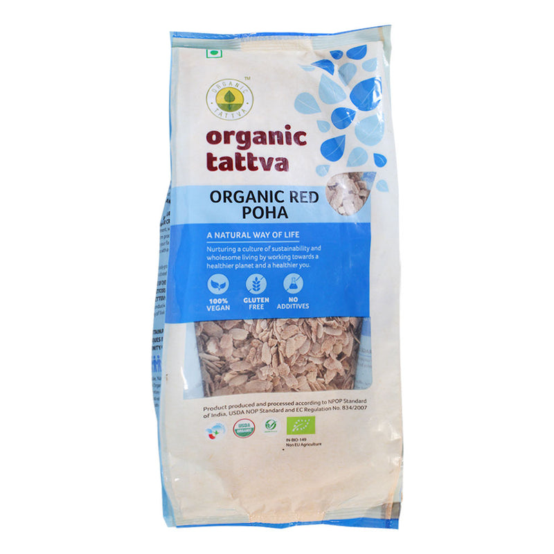 Organic Tattva Red Poha: 500 gms