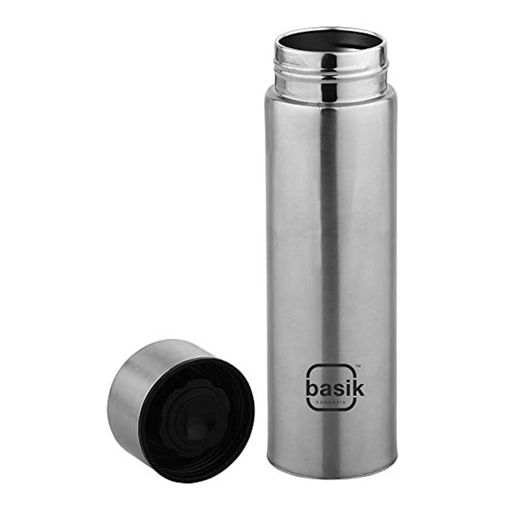 Basik Stainless Steel Aqua Slim Water Bottle 400 ml